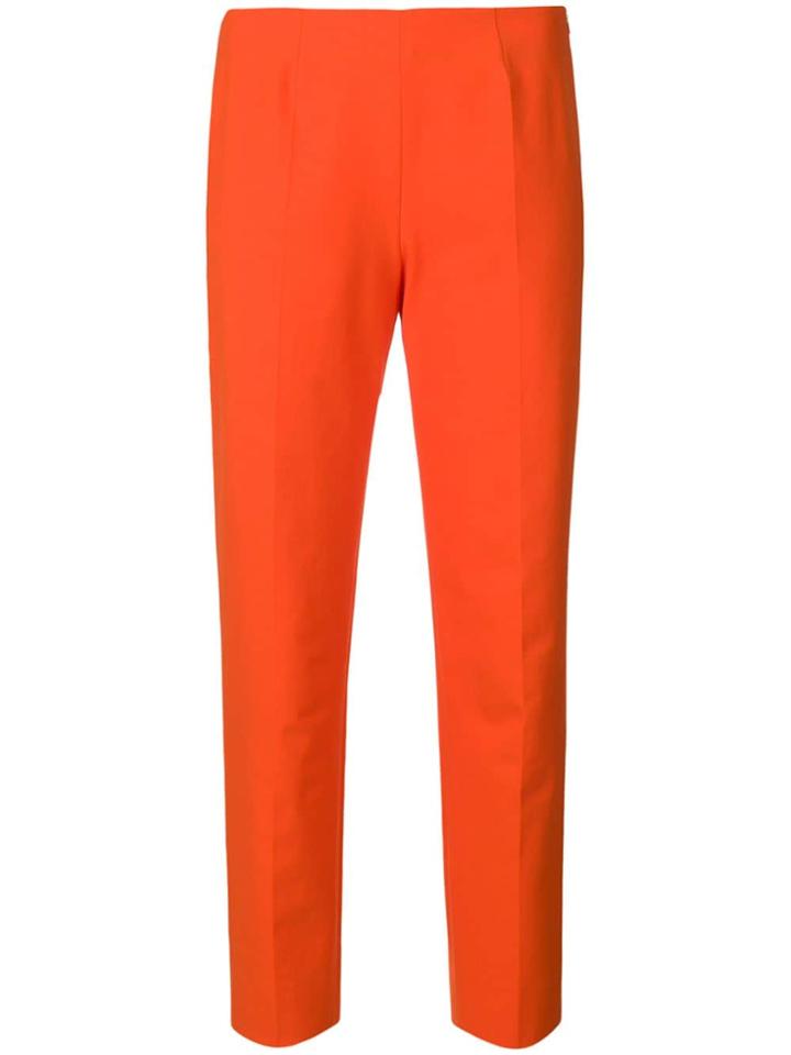Piazza Sempione Cropped Slim Fit Trousers - Orange