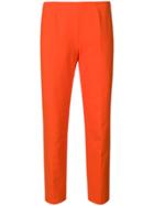 Piazza Sempione Cropped Slim Fit Trousers - Orange