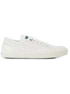 Lanvin Ribbed Low Top Sneakers - White