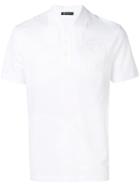 Versace Embroidered Crest Polo Shirt - White