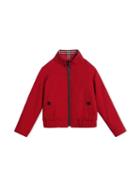 Burberry Kids Teen Reversible Check Harrington Jacket - Red