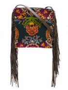 Xaa - Embroidered Shoulder Bag - Women - Cotton/leather - One Size, Brown, Cotton/leather