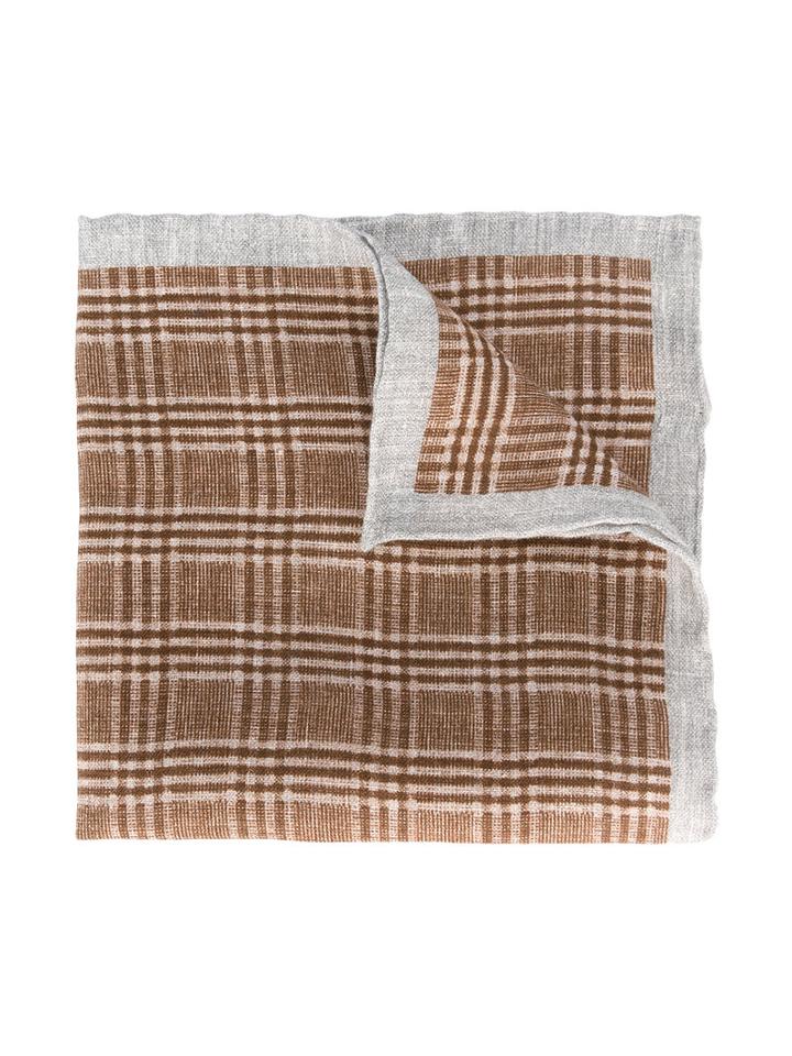 Eleventy - Woven Linen Scarf - Men - Linen/flax - One Size, Brown, Linen/flax