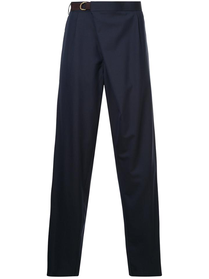 Kolor Asymmetric Front Trousers - Blue