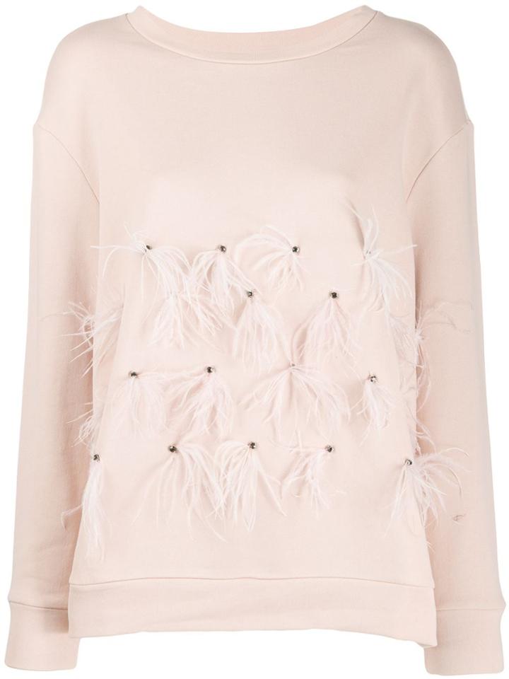Twin-set Feather Detail Jumper - Neutrals