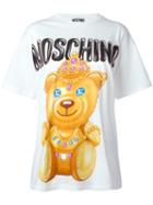 Moschino Bear Print T-shirt, Women's, Size: Xxs, Nude/neutrals, Cotton