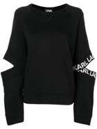 Karl Lagerfeld Cut-out Sweatshirt - Black