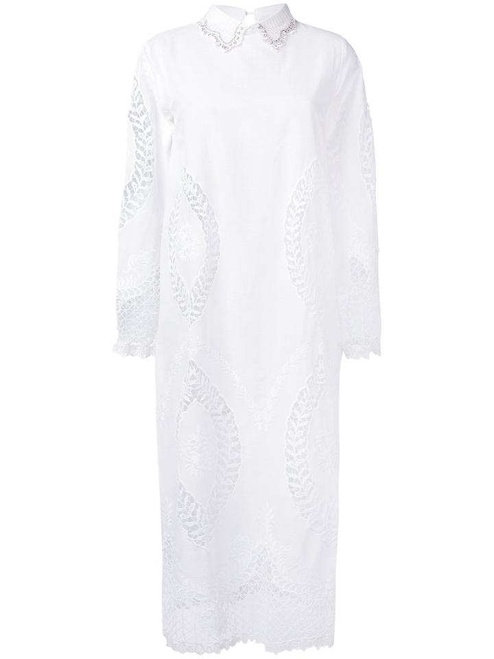Alcoolique - 'vittoria' Dress - Women - Cotton - M, White, Cotton