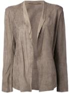 Salvatore Santoro - Open-front Jacket - Women - Leather - 40, Brown, Leather