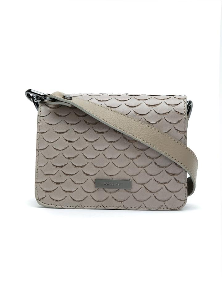 Mara Mac Leather Crossbody Bag - Nude & Neutrals