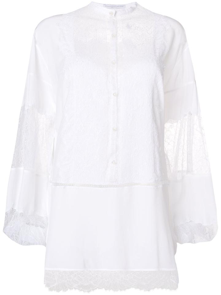 Ermanno Scervino Lace-panelled Blouse - White