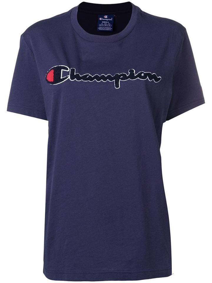 Champion Logo Print T.shirt - Blue