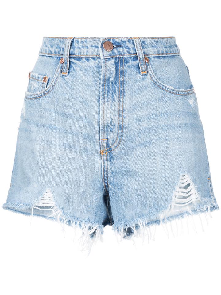 Nobody Denim High Boy Split Astral - Blue