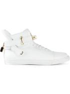 Buscemi Clasp Detail Lace-up Sneakers - White