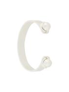 Maison Margiela Pearl Embellished Bangle, Women's, Size: Small, Metallic