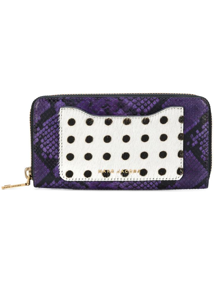 Marc Jacobs Printed Wallet - Pink & Purple