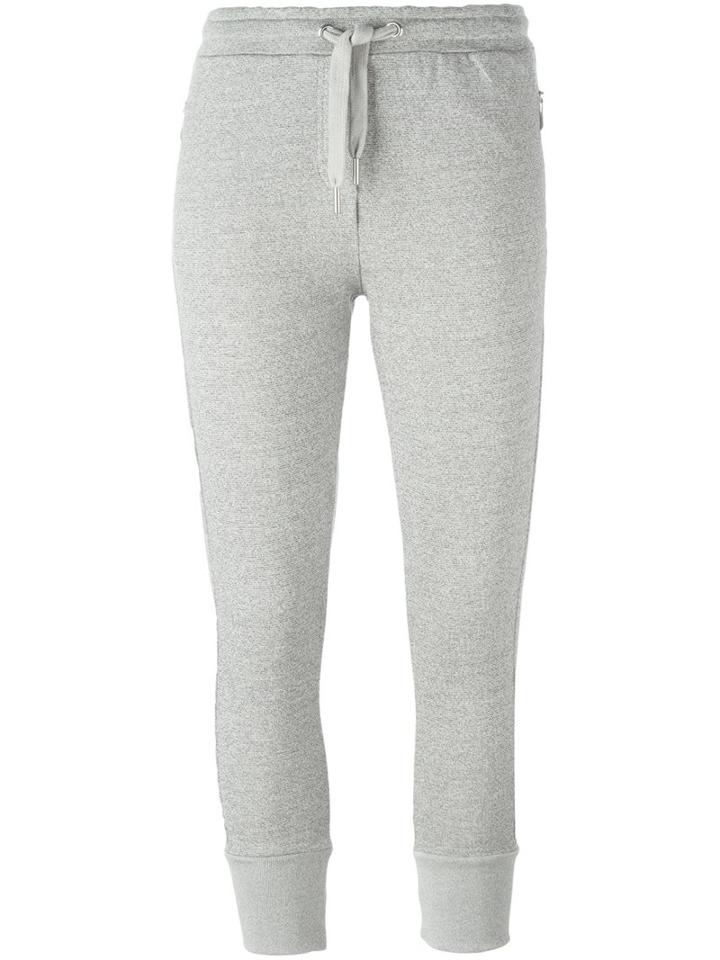Zoe Karssen Tapered Track Pants, Women's, Size: Large, Grey, Cotton