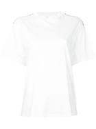 Toga Pulla Embellished Shoulder T-shirt - White