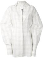 Jacquemus Checked Shirt Dress - Nude & Neutrals