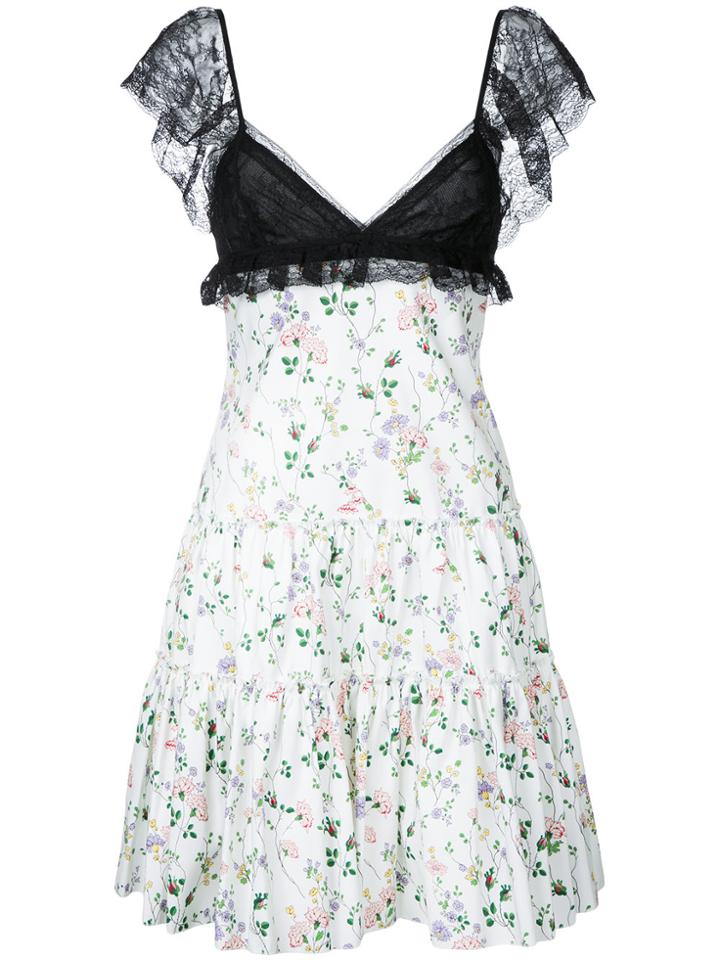 Giambattista Valli Floral Print Dress - White