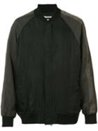 Robert Geller Classic Bomber Jacket, Men's, Size: 46, Black, Cupro