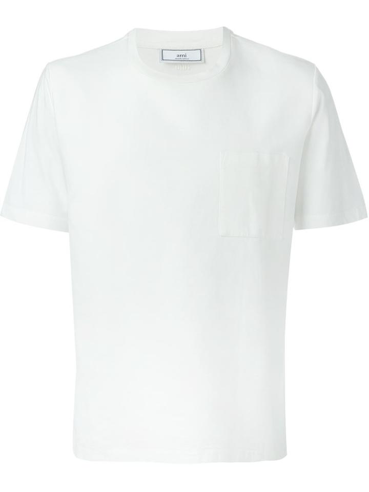 Ami Alexandre Mattiussi Classic Boxy T-shirt, Men's, Size: Small, White, Cotton
