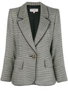 Yves Saint Laurent Pre-owned 1990's Striped Slim Jacket - Black