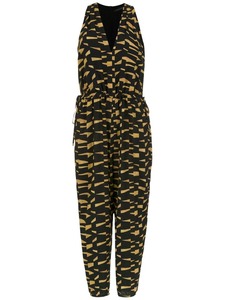 Andrea Marques Printed Jumpsuit - Black