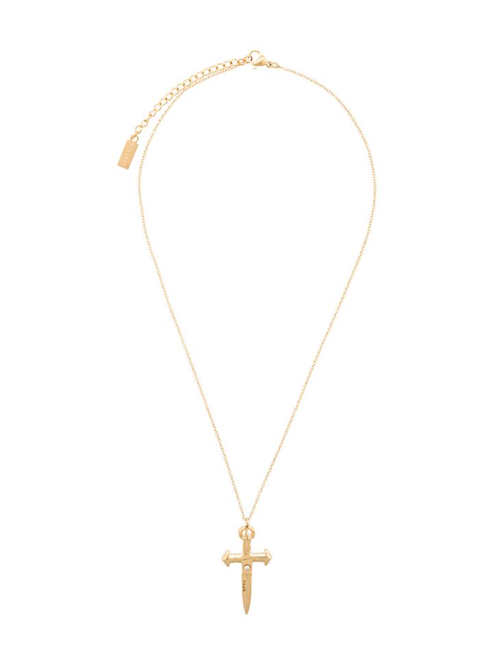 Nialaya Jewelry Nialaya Skyfall Sword Necklace - Metallic
