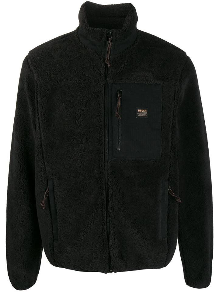 Deus Ex Machina Fleece Jacket - Black