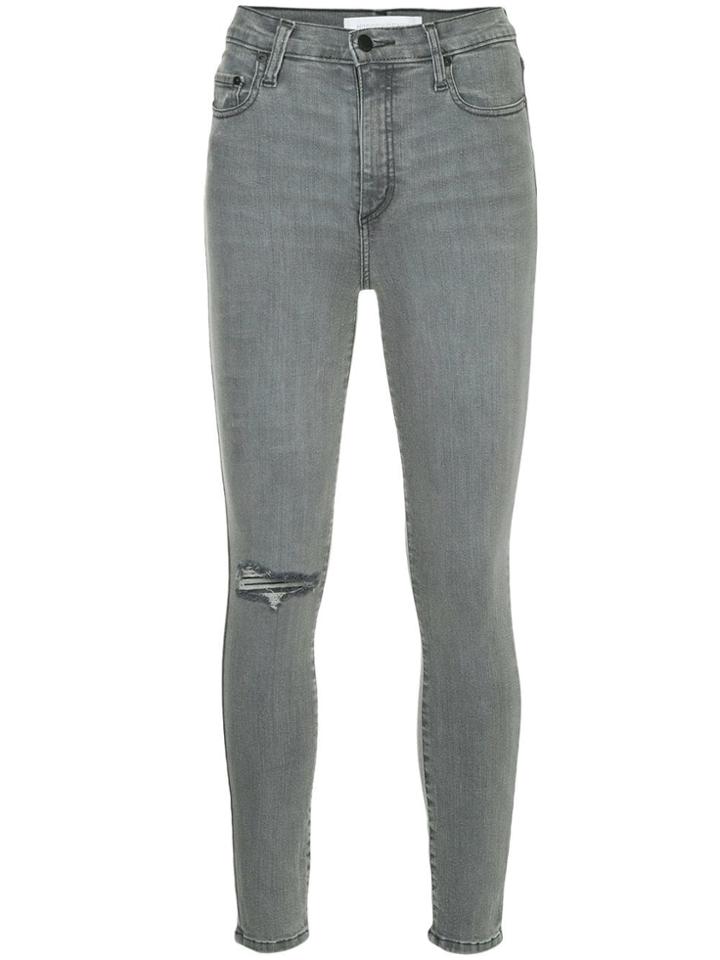 Nobody Denim Siren Skinny Ankle Glistening - Grey