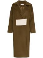 Rejina Pyo Rej Ls Clrd Ls Coat Lng W Bck Dtl - Brown