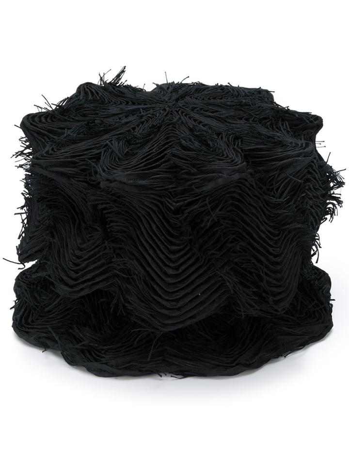 Issey Miyake Textured Stitch Hat - Black