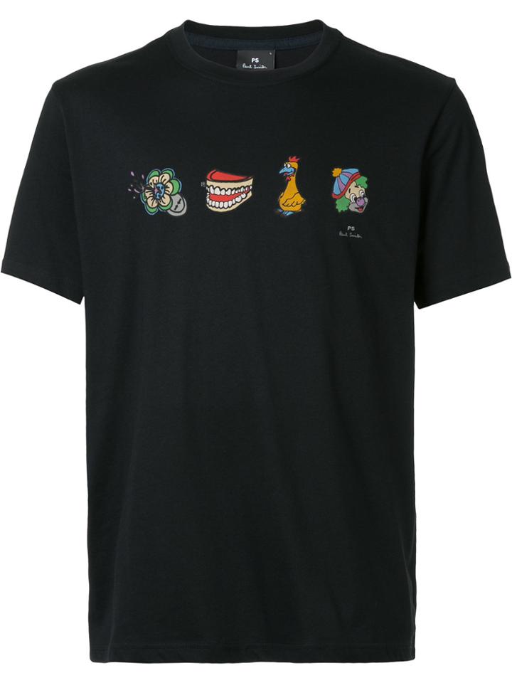 Ps By Paul Smith Printed T-shirt - Black