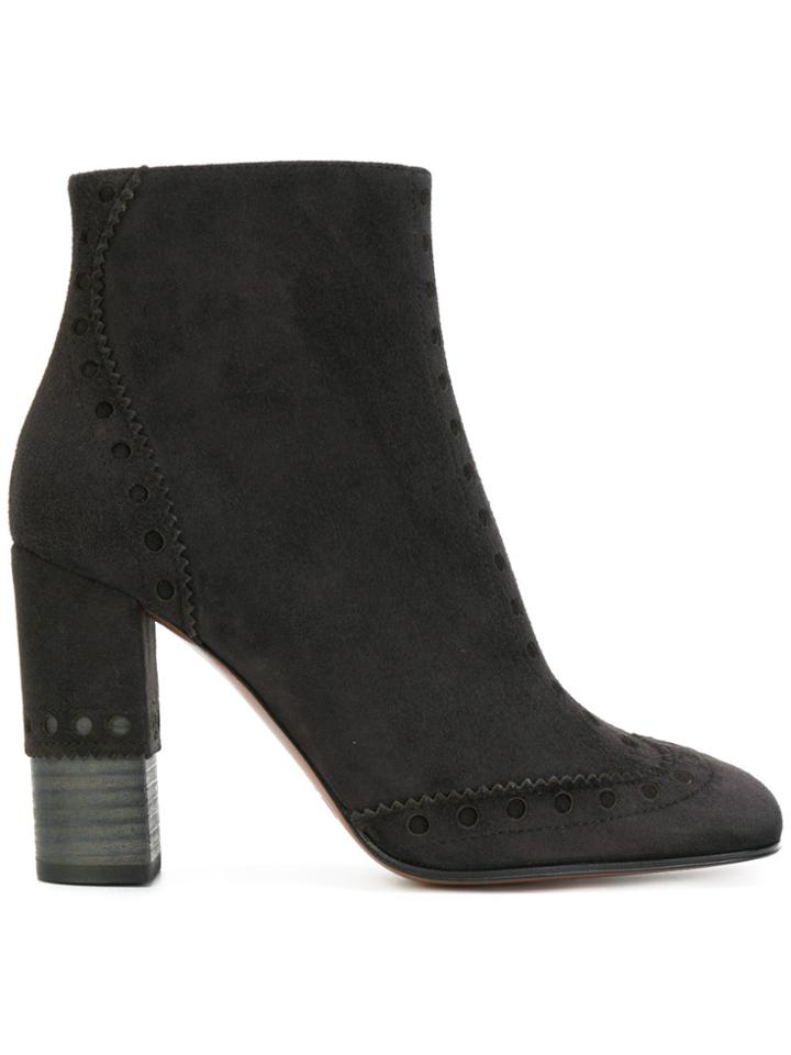 Chloé Square-toe Ankle Boots - Black