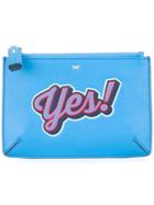 Anya Hindmarch 'yes' Coin Purse - Blue