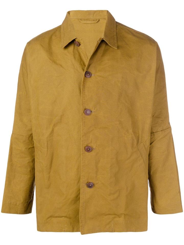 Casey Casey Higa Dropped Shoulder Jacket - Yellow