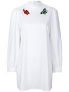 Vivetta - Embroidered Blouse - Women - Cotton/spandex/elastane - 40, White, Cotton/spandex/elastane