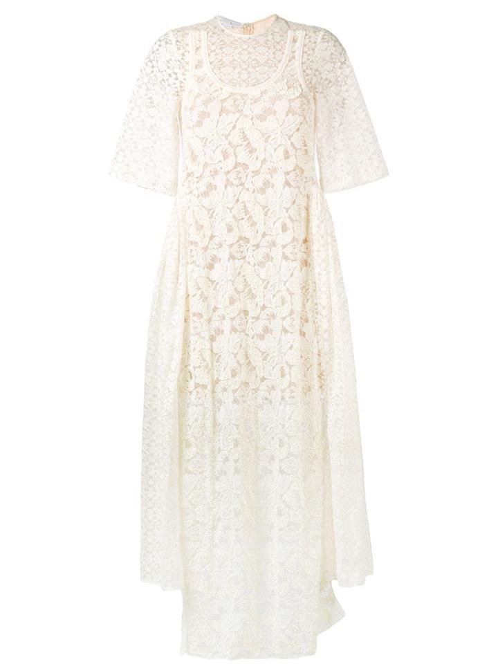 Stella Mccartney Lace Midi Dress - White