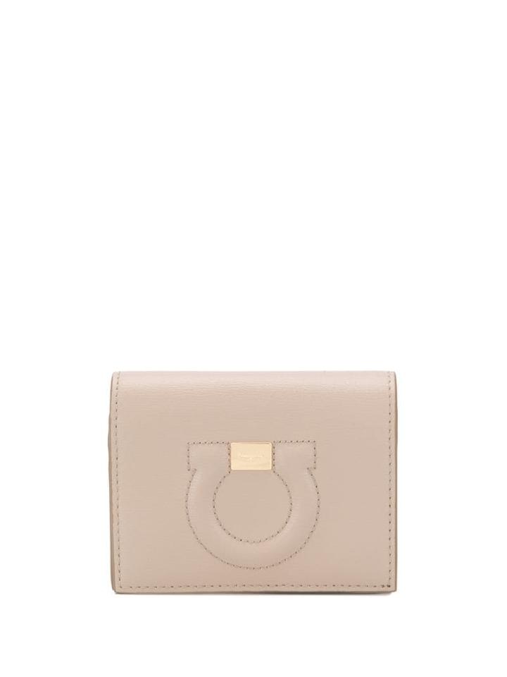 Salvatore Ferragamo Gancini Bi-fold Wallet - Neutrals