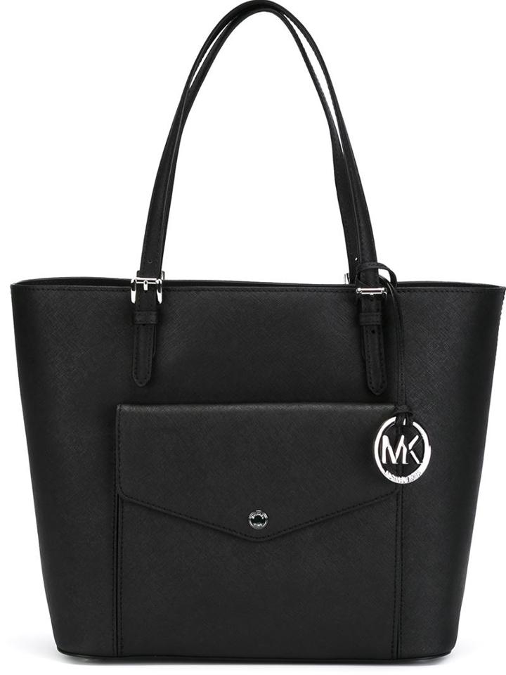 Michael Michael Kors Medium 'jet Set' Tote, Women's, Black, Leather