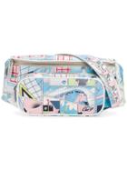 Prada Comics Print Belt Bag - Blue