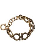 Salvatore Ferragamo Double Gancini Chain Bracelet - Gold