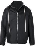 Rick Owens Hooded Drawstring Jacket - Black