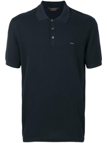 Ermenegildo Zegna Couture Shortsleeved Polo Shirt - Blue