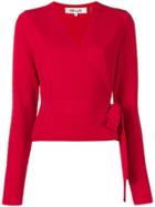Dvf Diane Von Furstenberg Belted Sweater - Red