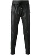 Unconditional - Slim Fit Drawstring Trousers - Men - Cotton - S, Black, Cotton