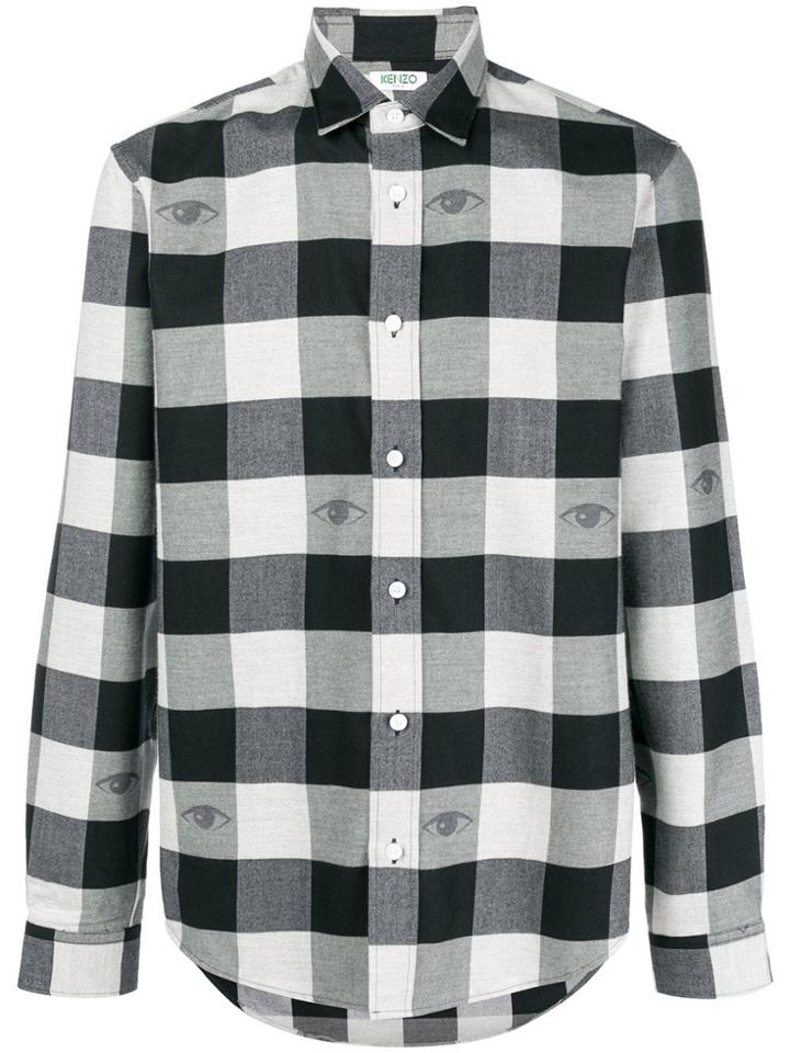 Kenzo Checked Shirt - Black