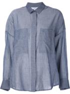 Iro Boxy Cut Shirt, Women's, Size: 44, Blue, Cotton