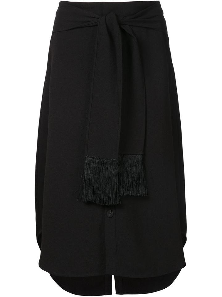 Derek Lam 10 Crosby Fringed Tie Detail Skirt